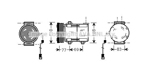 AVA QUALITY COOLING Компрессор, кондиционер FDAK289